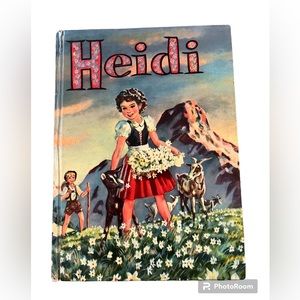 Vintage 1955 Heidi by Johanna Spyri Illustrated by Janet Smalley Hardcover